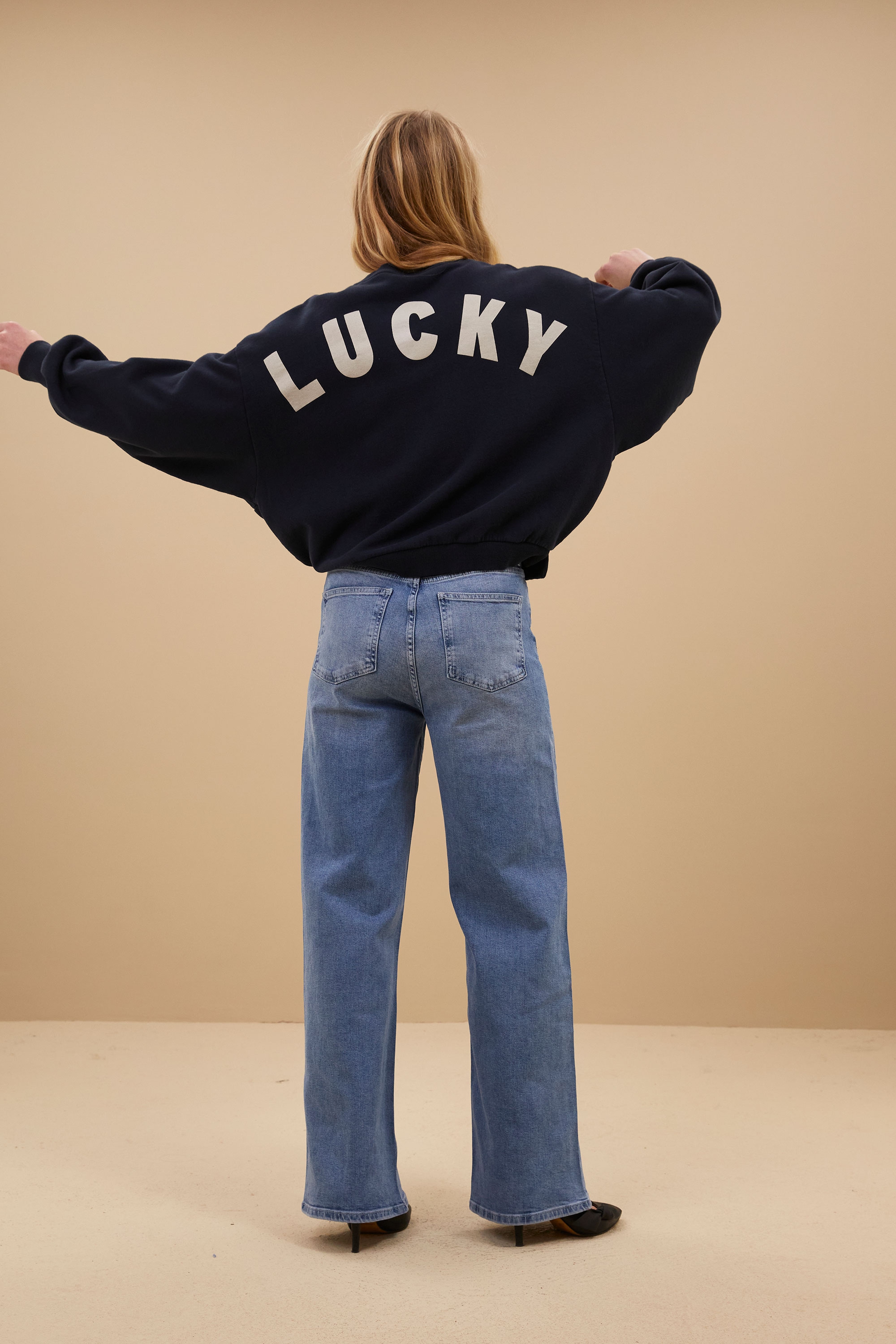 Bibi lucky curve sweater - by-bar