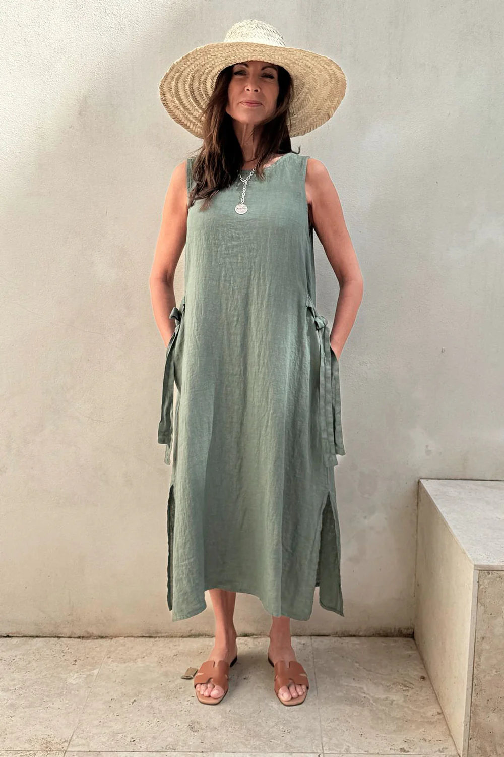 Estella Linen Dress - Bypias